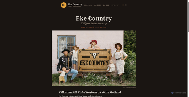 Security scan screenshot of https://ekecountry.se