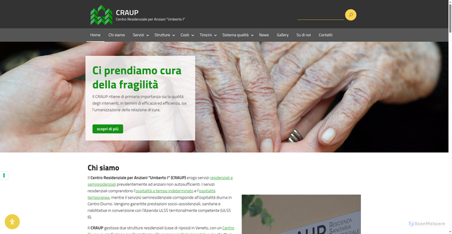 Security scan screenshot of https://www.craup.it/