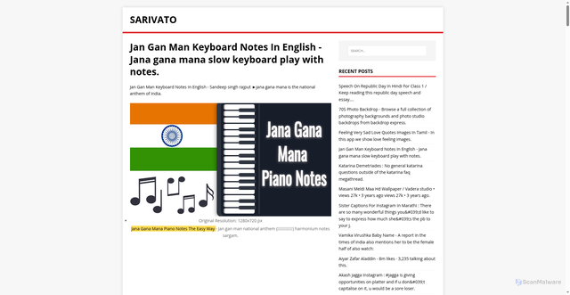 Security scan screenshot of https://otaviras.pages.dev/posts/jan-gan-man-keyboard-notes-in-english/