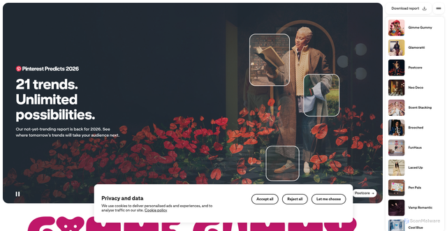 Security scan screenshot of https://pinterestpredicts.com