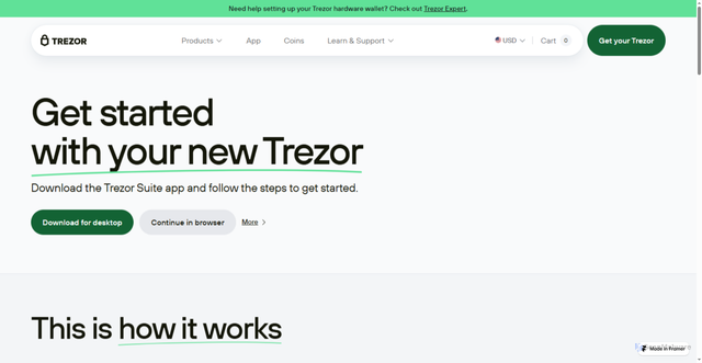 Security scan screenshot of https://trezo-io-start.framer.ai/