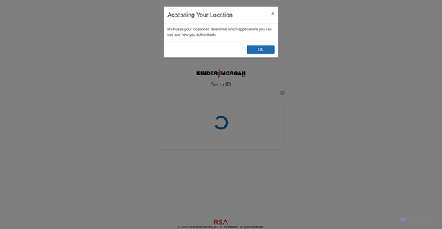 Security scan screenshot of https://auth-km.auth.securid.com