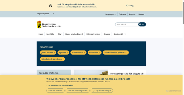 Security scan screenshot of https://www.d.lst.se