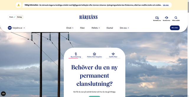 Security scan screenshot of https://www.harjeans.se/