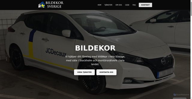 Security scan screenshot of https://bildekorsverige.se