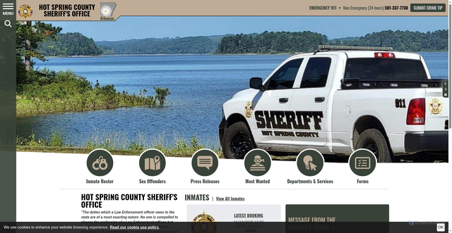 Security scan screenshot of https://www.hotspringcountysoar.gov/