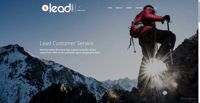 Security scan screenshot of https://Leadvision.com