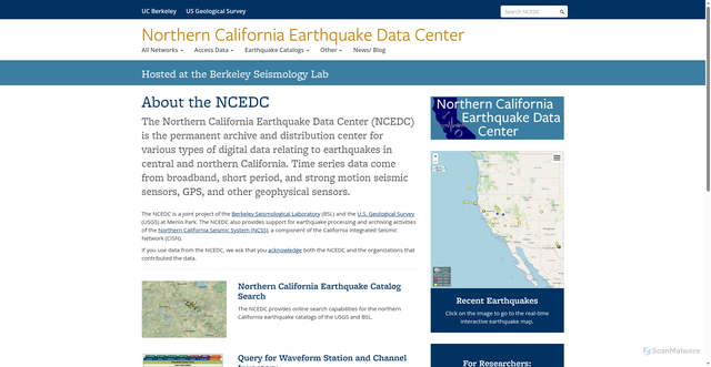 Security scan screenshot of https://ncedc.org/