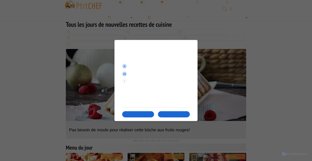 Security scan screenshot of https://ptitchef.com