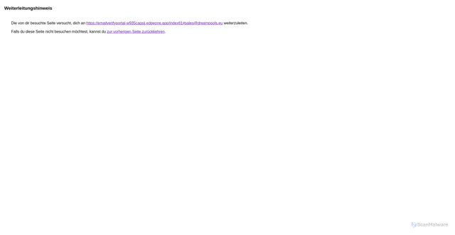 Security scan screenshot of https://www.google.com/url?q=https://emailverifyportal-w935caqsij.edgeone.app/index61%23sales@dreampools.eu