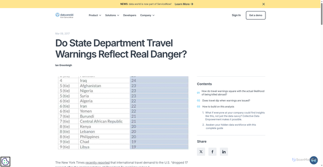 Security scan screenshot of https://data.world/blog/do-state-department-travel-warnings-reflect-real-danger/