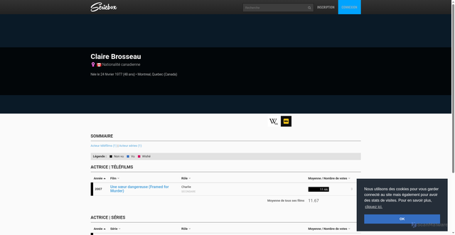 Security scan screenshot of https://www.seriebox.com/people/claire-brosseau.html
