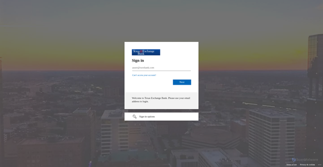 Security scan screenshot of http://changerequests.txexbank.com/