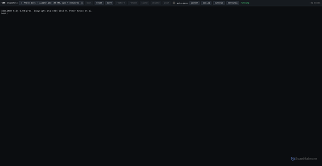 Security scan screenshot of https://linuxontab.com/shell/
