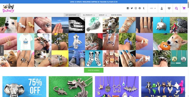 Security scan screenshot of https://animal-jewelry.com