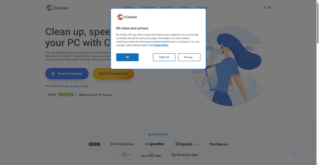 Security scan screenshot of https://www.piriform.com