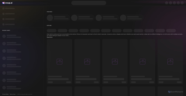 Security scan screenshot of https://cdn.wsup.ai