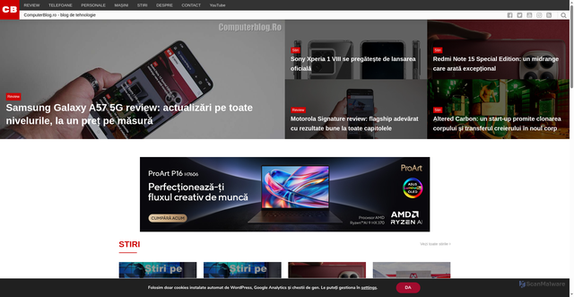 Security scan screenshot of https://computerblog.ro