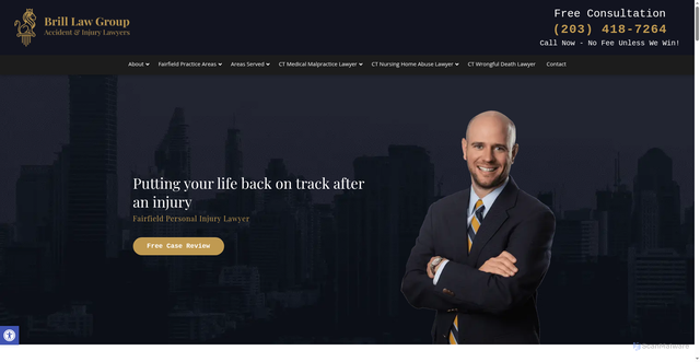 Security scan screenshot of https://brilllawgroup.com/