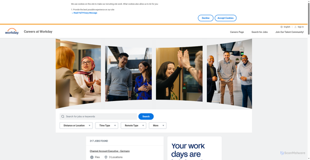 Security scan screenshot of https://workday.wd5.myworkdayjobs.com/Workday