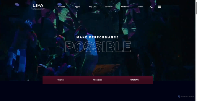 Security scan screenshot of https://lipa.ac.uk/