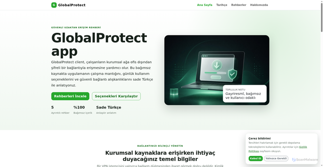 Security scan screenshot of https://globalprotect.com.tr/