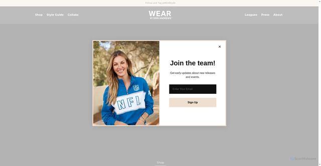 Security scan screenshot of https://wearbyea.com/