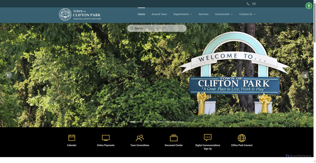 Security scan screenshot of https://cliftonparkny.gov/