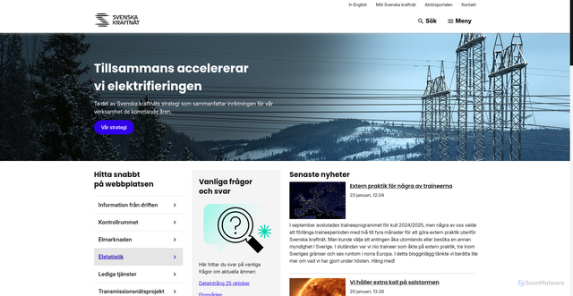 Security scan screenshot of https://www.svk.se/