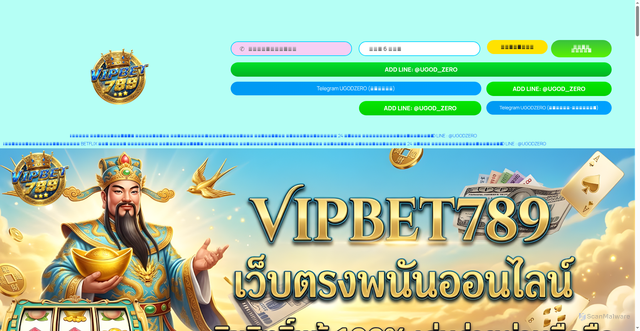Security scan screenshot of https://vipbet789-z.com