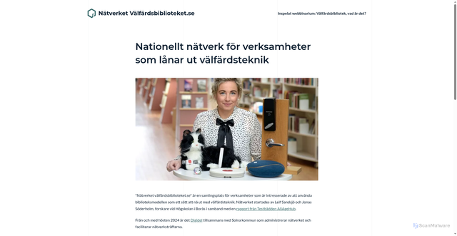 Security scan screenshot of https://xn--vlfrdsbiblioteket-qqbc.se