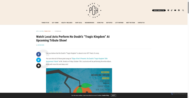 Security scan screenshot of https://madeinpgh.com/pittsburgh-events/no-doubt-tragic-kingdom/