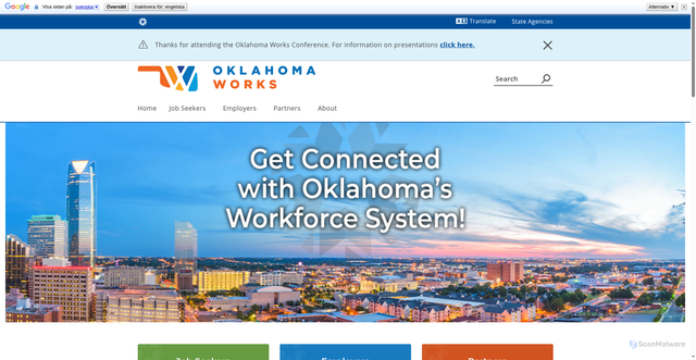 Security scan screenshot of https://oklahoma.gov/workforce.html