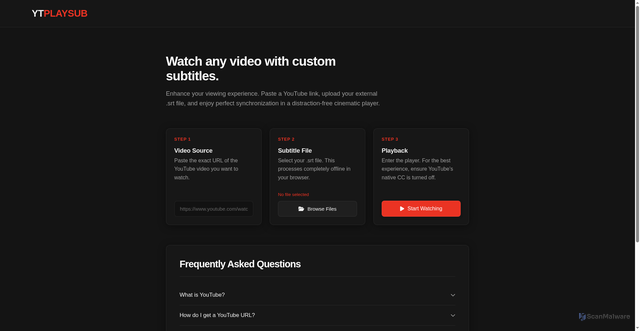 Security scan screenshot of https://ytsub-h6c4uko0s1.edgeone.app/
