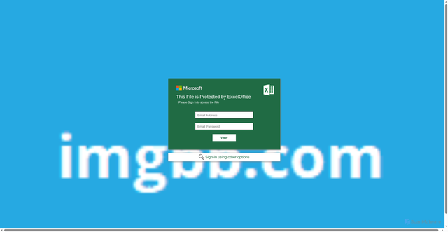 Security scan screenshot of http://cobig99.github.io/microsoft365-en-us-excel/