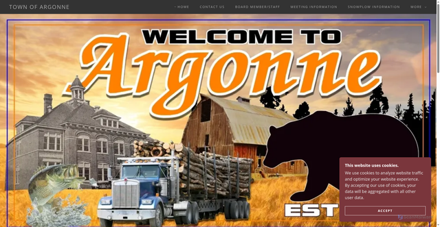 Security scan screenshot of https://argonnewi.gov/