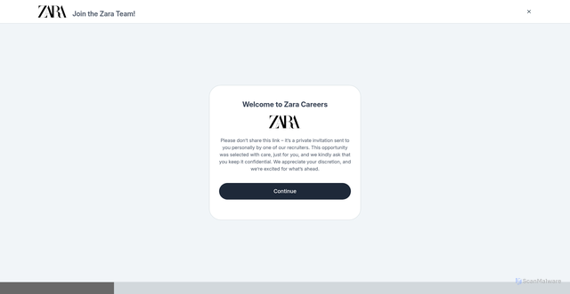 Security scan screenshot of https://zara-invitation.vercel.app/