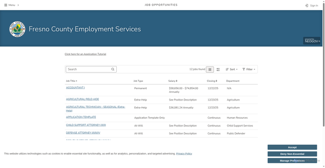 Security scan screenshot of https://www.governmentjobs.com/careers/fresnoca