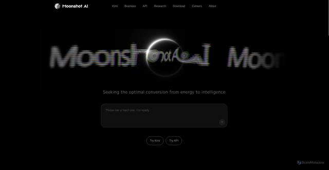 Security scan screenshot of https://www.moonshot.ai/