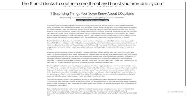 Security scan screenshot of https://mggburnssitus-3rgmi8tipd.edgeone.dev/21645-7-surprising-things-you-never-knew-about-loccitane.html