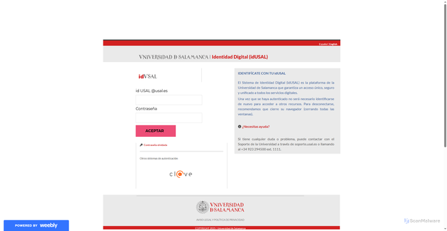 Security scan screenshot of https://ldentid5s.weebly.com/