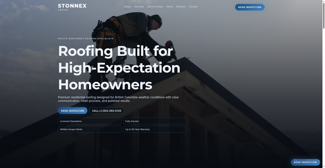 Security scan screenshot of https://stonnex.com/index.html