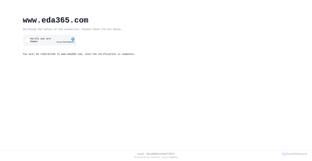 Security scan screenshot of https://www.eda365.com