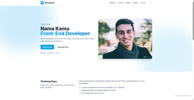 Security scan screenshot of https://kliks.caridisini.site