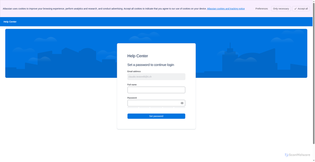 Security scan screenshot of https://supercardsupport.atlassian.net/servicedesk/customer/portal/34/user/visitportal?username=qm%3A056228bb-f907-4760-ae85-429704450fae%3A51a884a3-def6-48e9-8f67-1e2e47e847b9&appUserId=17417&jwt=eyJ0eXAiOiJKV1QiLCJhbGciOiJIUzI1NiJ9.eyJ0Z3QiOiJhbm9ueW1vdXMtbGluayIsInFzaCI6IjhmMzVjNTJiOTk4ZjU3YmI1ZDRiNzZmZmRiZDI4NmZmNDMzNzA4MTBjNGJiN2ZhYzU4ZGI4MTQwMmQxOGFlNGYiLCJpc3MiOiJzZXJ2aWNlZGVzay1qd3QtdG9rZW4taXNzdWVyIiwiY29udGV4dCI6eyJhY2NvdW50SWQiOiJxbTowNTYyMjhiYi1mOTA3LTQ3NjAtYWU4NS00Mjk3MDQ0NTBmYWU6NTFhODg0YTMtZGVmNi00OGU5LThmNjctMWUyZTQ3ZTg0N2I5IiwicHJvamVjdElkIjoiMTAwMzMiLCJleHBpcnkiOiIxNzkzMDM0OTgwIn0sImV4cCI6MTc5NDg0OTM4MCwiaWF0IjoxNzkyNDMwMTgwLCJqdGkiOiJiYzc4MTU3Yi05ODFlLTQwNzctOTVhYy03MjE5OTY5ZDE5M2MifQ.h0d2GRRBhs3-gzmeHtDTRP0jo7lAPch2ZJKf7X0X7yY