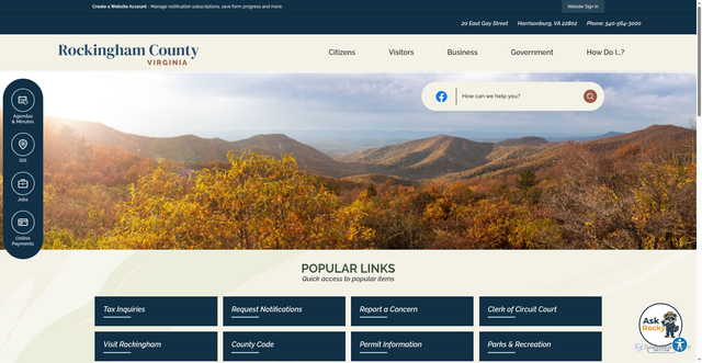 Security scan screenshot of https://rockinghamcountyva.gov/