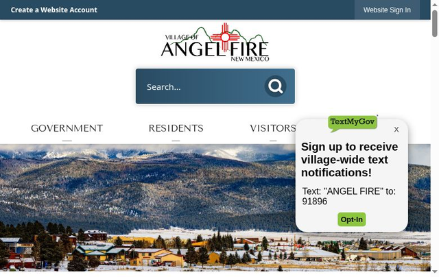 Security scan screenshot of https://angelfirenm.gov/