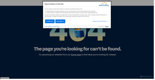 Security scan screenshot of https://forms.workday.com