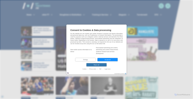 Security scan screenshot of https://mytischtennis.de