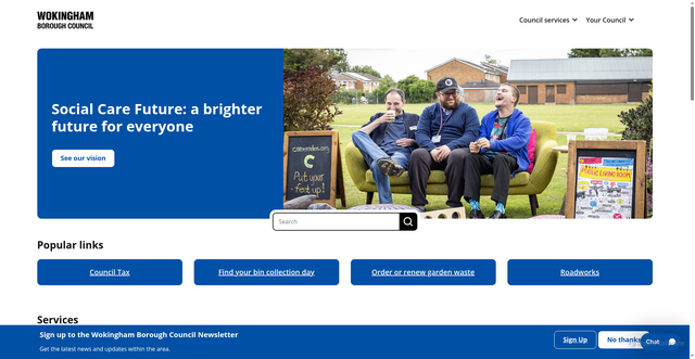 Security scan screenshot of https://www.wokingham.gov.uk/